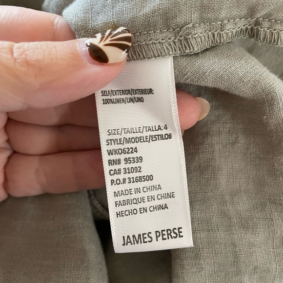 James Perse Linen Shift Dress size XL /size 4 NWT - Picture 8 of 10